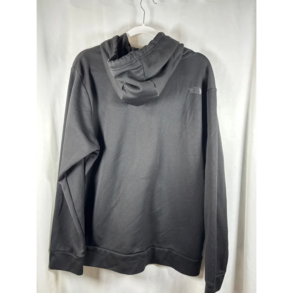 The North Face Mens XL Black‎ Hoodie Fleece Lined Pullover Sweatshirt Logo TNF